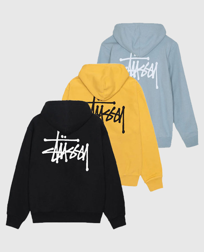 Stussy Basic Black Pullover Hoodie