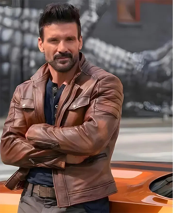 Boss Level Frank Grillo (Roy Pulver) Leather Jacket Boss Level Frank Grillo (Roy Pulver) Leather Jacket