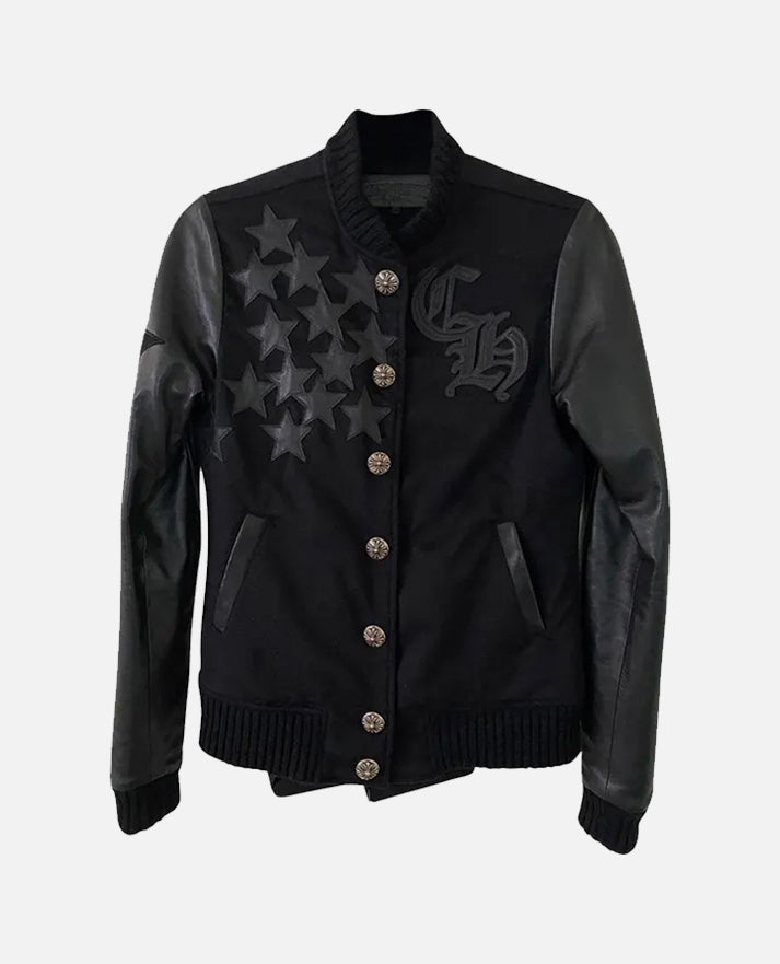 Men's Chrome Hearts Varsity Letterman Jacket