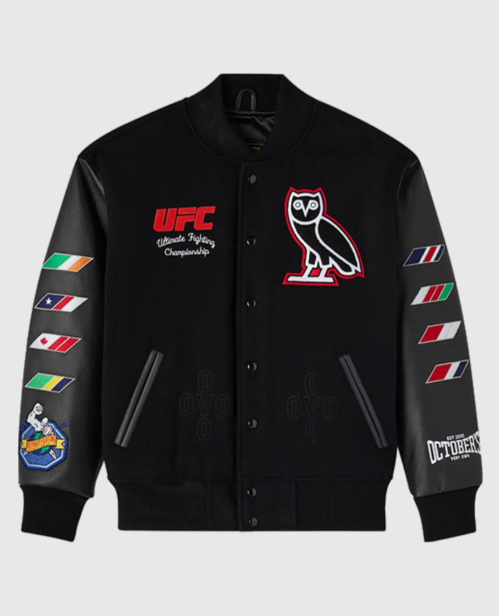 OVO x UFC Championship Varsity Jacket