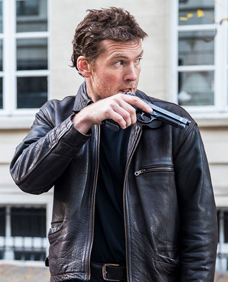 Sam Worthington Kidnapping Mr Heineken Leather Jacket - GJS