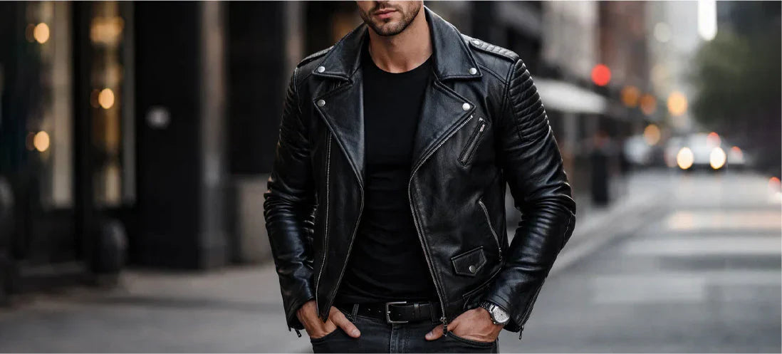 What to Wear with a Men’s Black Biker Leather Jacket: 2025 Style Guide