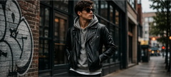 How to Style a Leather Jacket With a Hoodie for a Modern Streetwear Look