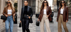 7 Stylish Women’s Leather Blazer Outfit Ideas That Never Go Out of Style