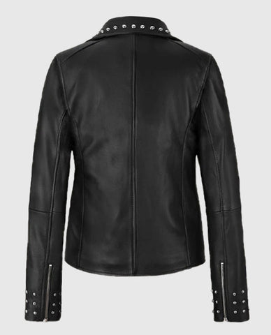Eva Studded Leather Jacket