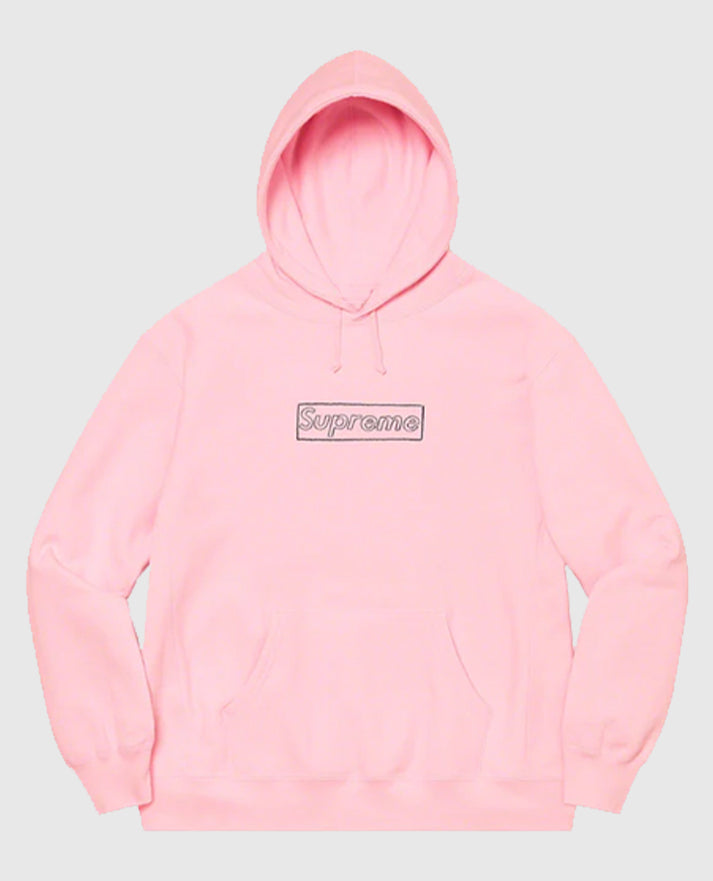 Supreme KAWS Chalk Logo Hooded Sweatshirt