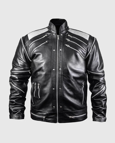 Michael Jackson Beat It Black Leather Jacket