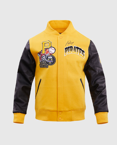 MLB Pittsburgh Pirates Men's Yellow Varsity Jacket