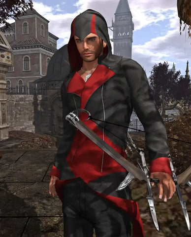 Assassins Creed 3 Black And Red Jacket