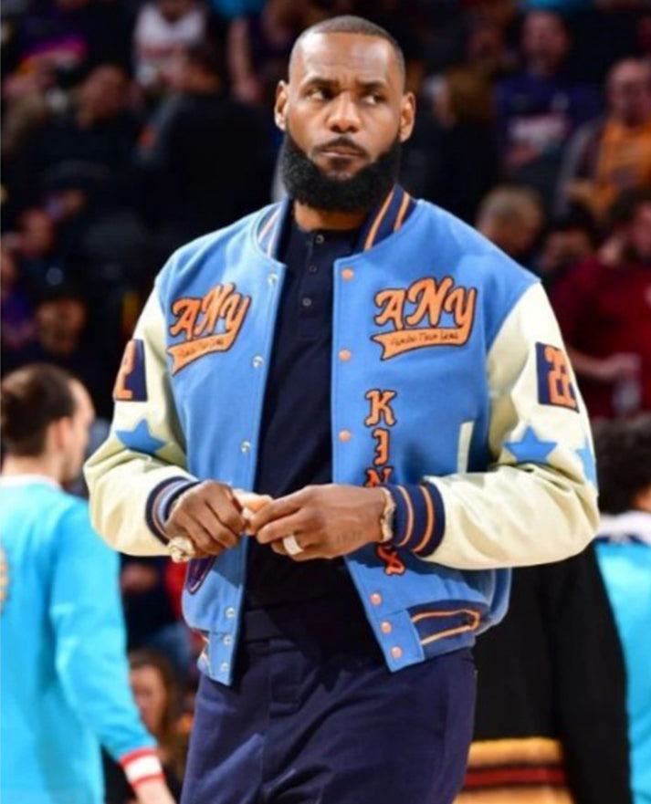 LeBron James Varsity Jacket - NBA 22 Los Angeles Lakers look