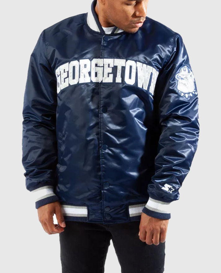 starter ジョージタウン大学 スタジャン ネイビー Georgetown Starter Jacket