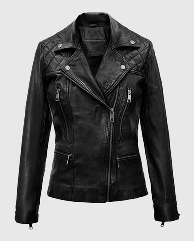 Lucifer S05 Chloe Decker Black Leather Jacket