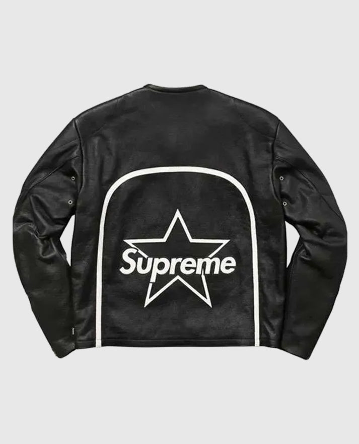 Supreme Vanson Black Leather Jacket