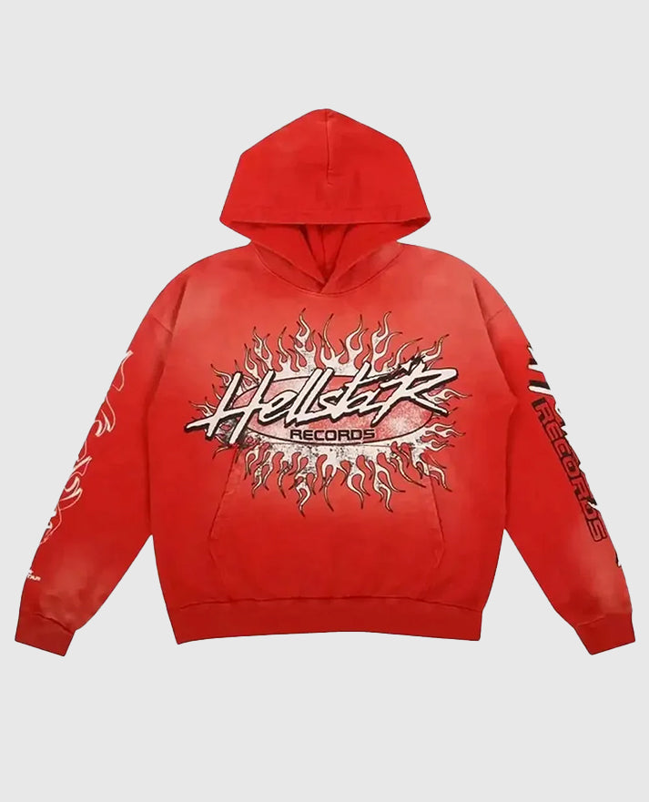 トップス Hellstar Records Lava Hoodie Red Hellstar Records Red Hoodie