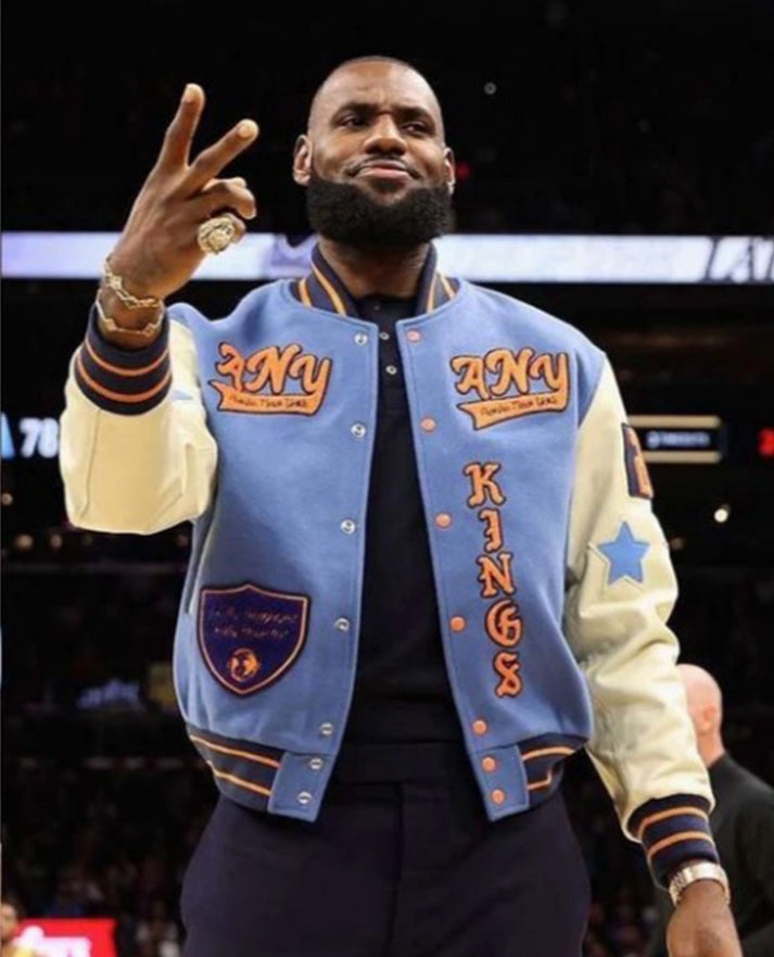 LeBron James Varsity Jacket - NBA 22 Los Angeles Lakers look