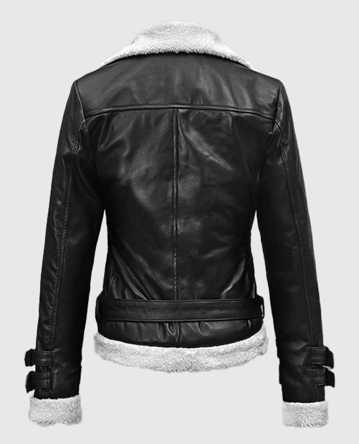 Rita Ora Black Leather Jacket