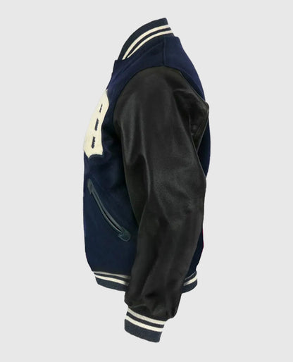Black and Blue Detroit Tigers 1955 Letterman Jacket