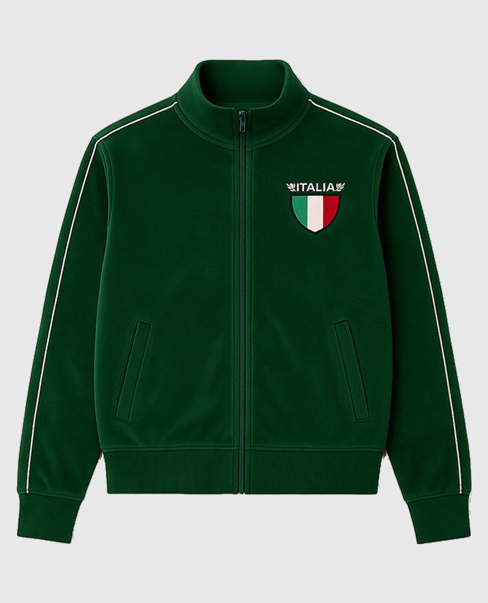 Jason Kelce Italia Green Velour Tracksuit – Luxe Fit
