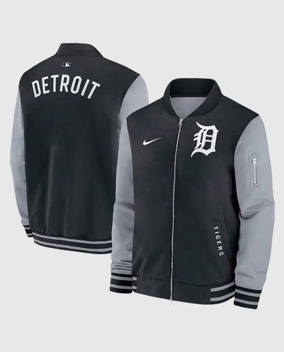 Detroit Tigers Dugout Bomber Full-Zip Jacket