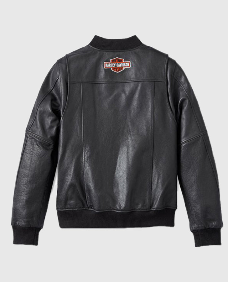 ジャケット・アウター Harley Davidson PIPER BOMBER LEATHER Women's Harley Davidson Piper Bomber Leather Jacket
