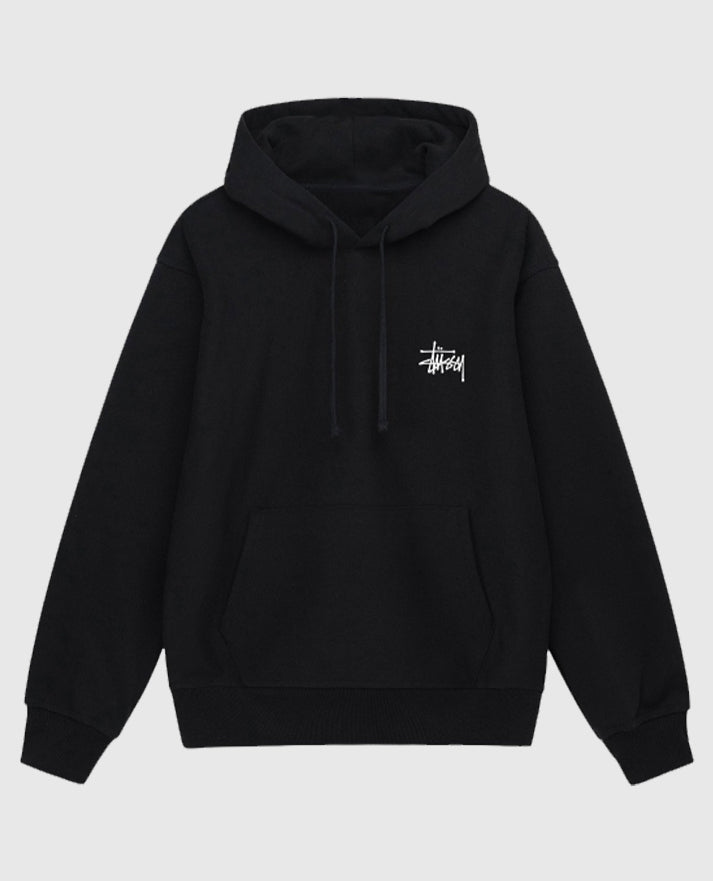 Stussy Basic Black Pullover Hoodie