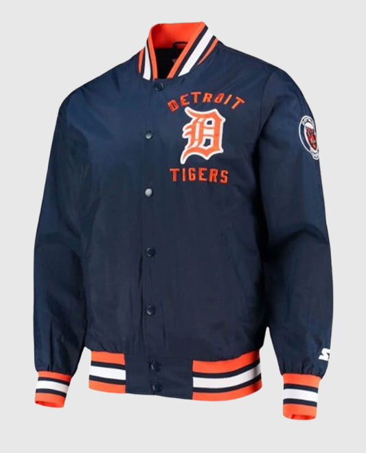 Detroit Tigers Blue Bomber Jacket