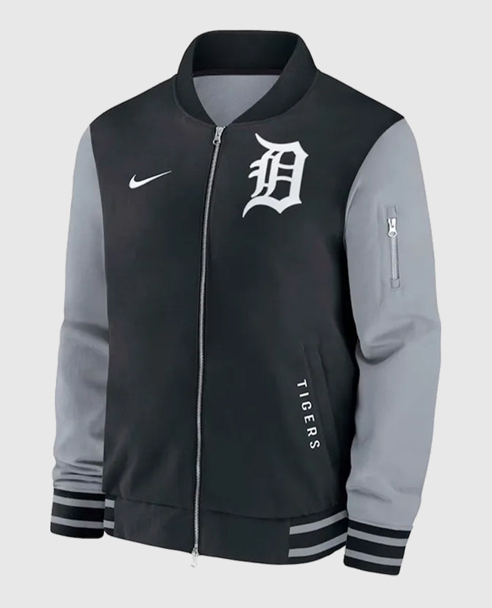 Detroit Tigers Dugout Bomber Full-Zip Jacket
