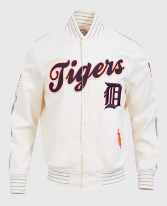 Detroit Tigers Logo Game Day Eggshell Jacket