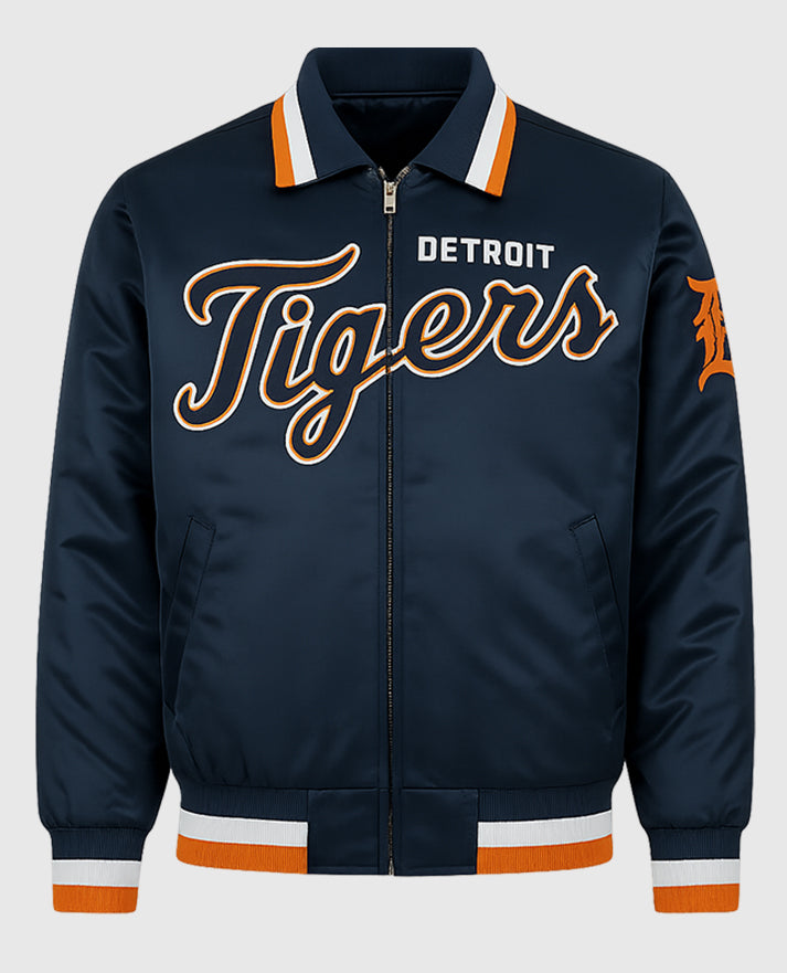 Detroit Tigers Varsity Blue Jacket For Men