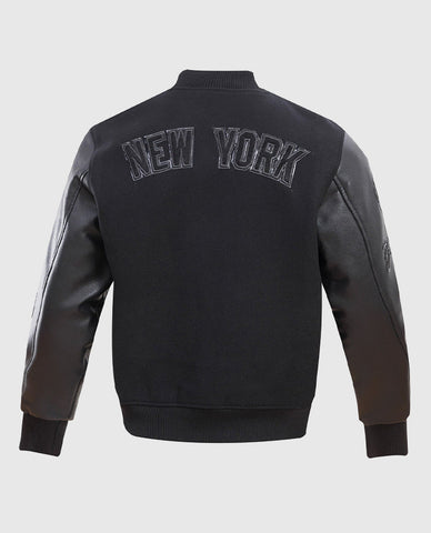 MLB New York Yankees Men's Black Varsity Jacket