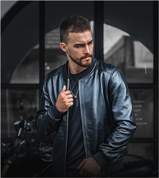 Mens Leather Bomber Jackets