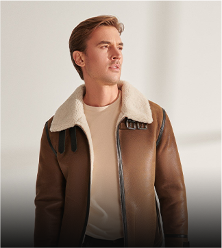 Mens Shearling Leather Jackets