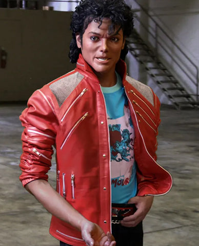 Michael Jackson Beat It Red Leather Jacket