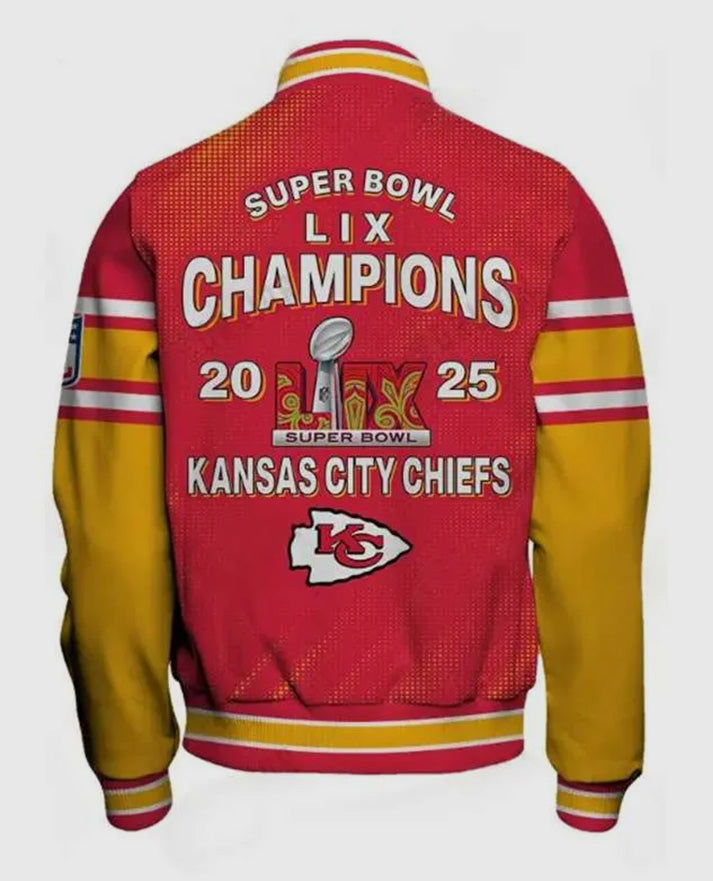 Trendy NFL Kansas City Chiefs Super Bowl LIX Yellow Jacket