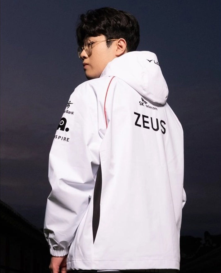 2024 T1 Worlds Unisex Hooded White Jacket