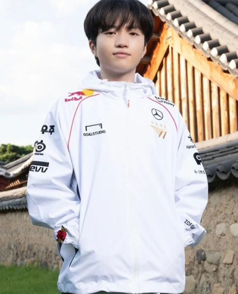 2024 T1 Worlds Unisex Hooded White Jacket