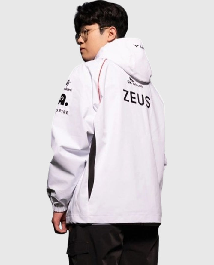 2024 T1 Worlds Unisex Hooded White Jacket