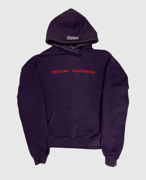 Vetements Fantasies Purple Unisex Pullover Hoodie