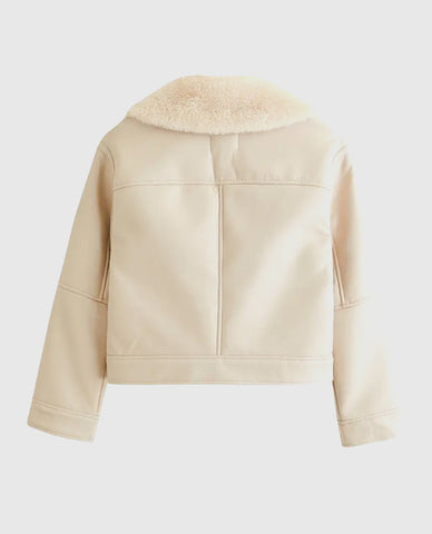 Women's White Shearling Jacket