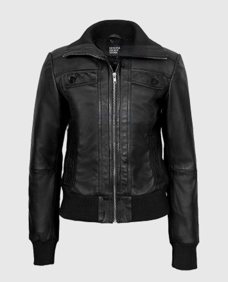 Women's Harley Davidson Piper Bomber Leather Jacket